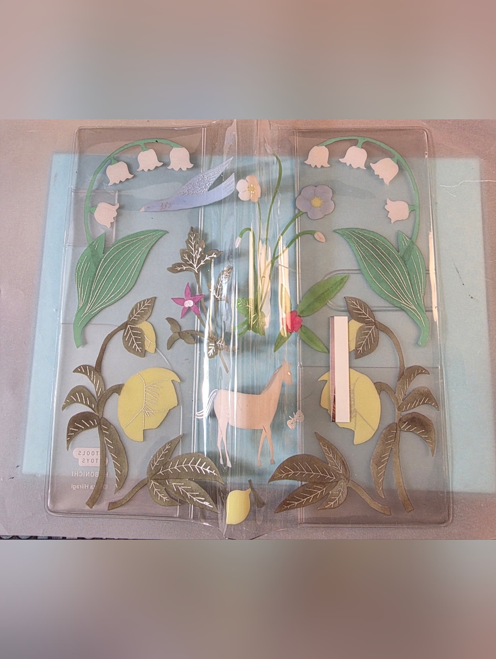 A6 Floral and Horse Clear Cover